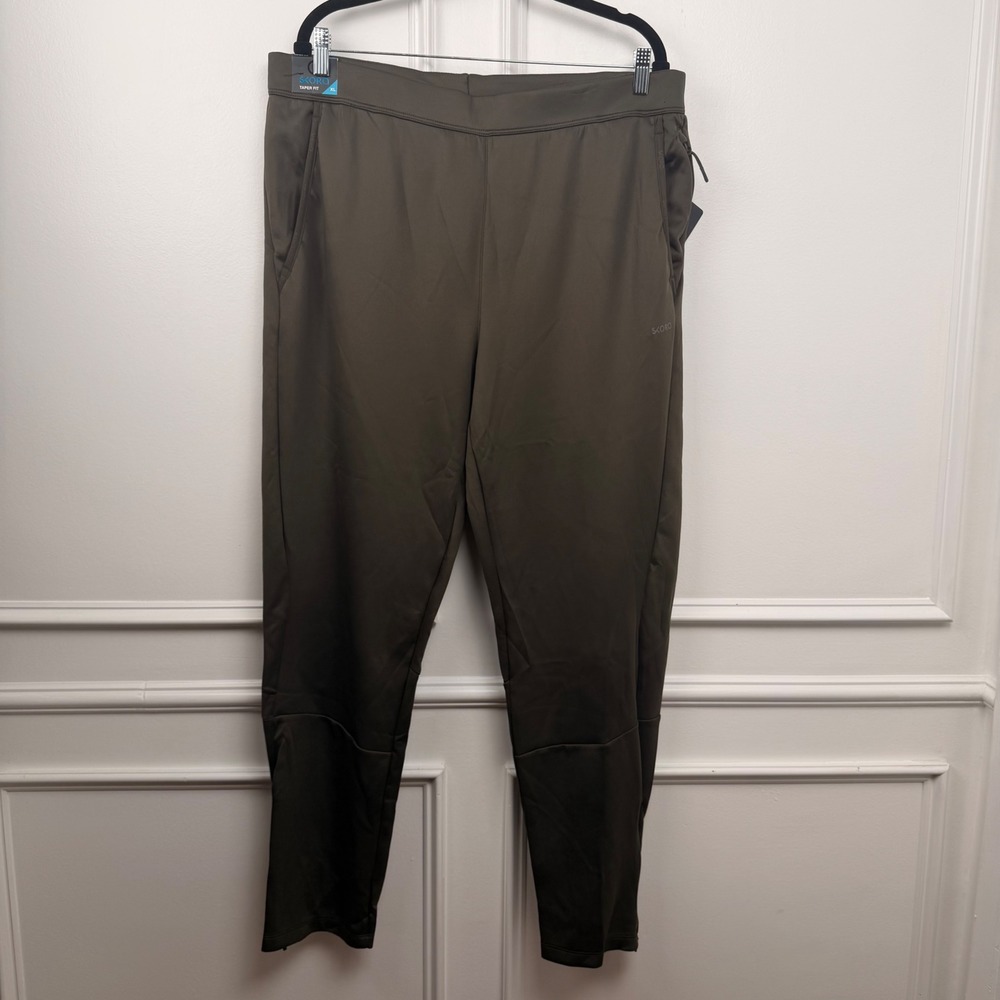 Skora Prime Pant Mens XL Olive Green Taper Fit Qwick-Dry Running Joggers New
